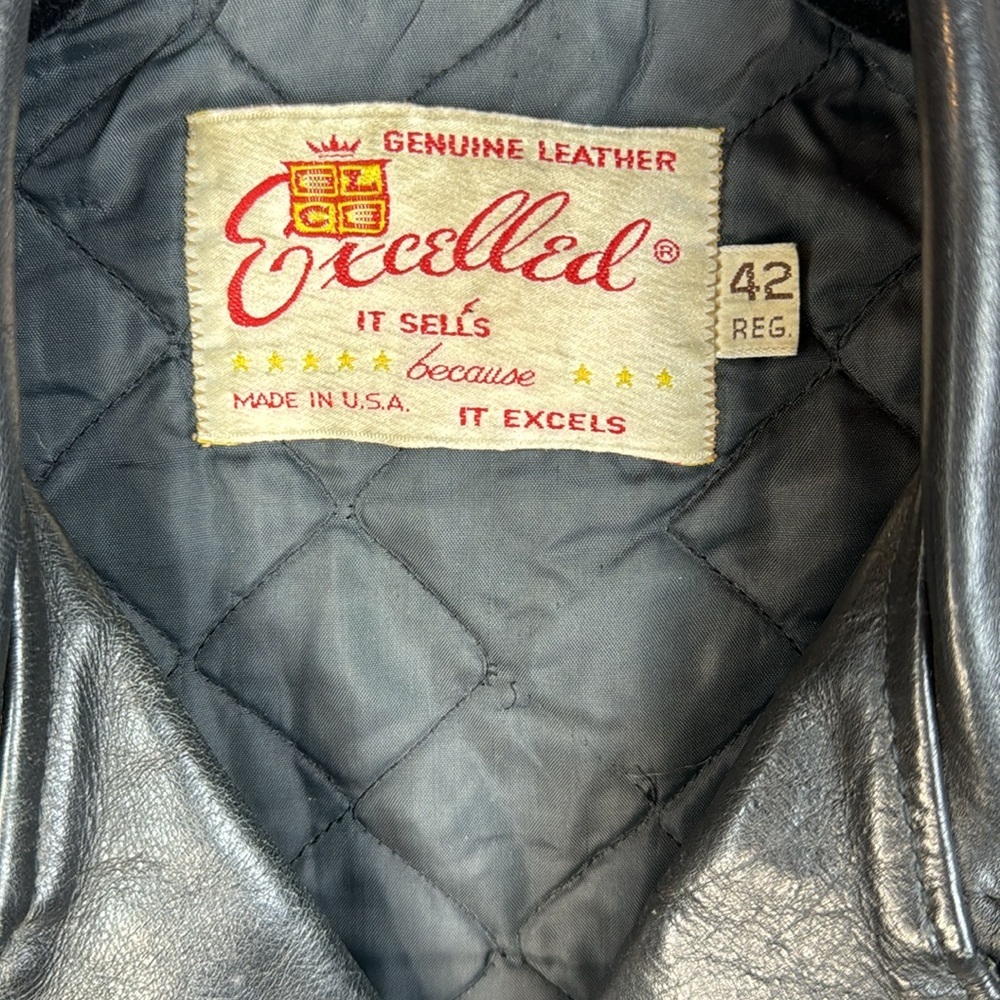 Excelled Vintage Leather Jacket- Size 42 - Picture 2 of 16